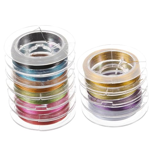 Alambre de metal flexible de 0.3 mm Mipcase para abalorios duraderos y joyería artesanal
