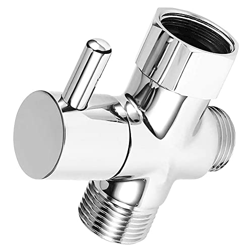 BDDE Válvula De Ducha, Desviador De Ducha, Desviador Forma De T 3 Vías Válvula, Ducha De Latón Macizo Valvula, Para Desviador Baño Ducha Pulverizador y Recambio De Sistema De Ducha Cover
