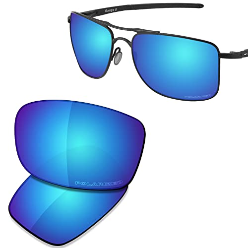 Image of SAUCER Premium Replacement Lenses & Rubber Kits for Oakley Gauge 8 L OO4124 | UV400 Protection, Anti-Scratch, Precise Fit