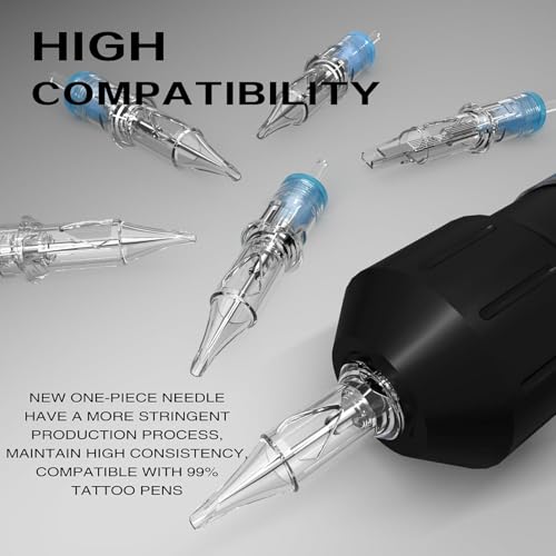 Image of 3RL Tattoo Cartridge Needles - SHIELD PLUS Professional Round Liner Cartridges (5 Pcs) - Fine Line & Outline Tattoo Needles - Compatible with All Cartridge Tattoo Machines