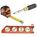 Klein Tools 80040 Layout Tool Kit with Tape Measure, Magnetic Torpedo Level and Magnetic Multi-Bit Screwdriver, 3-Piece