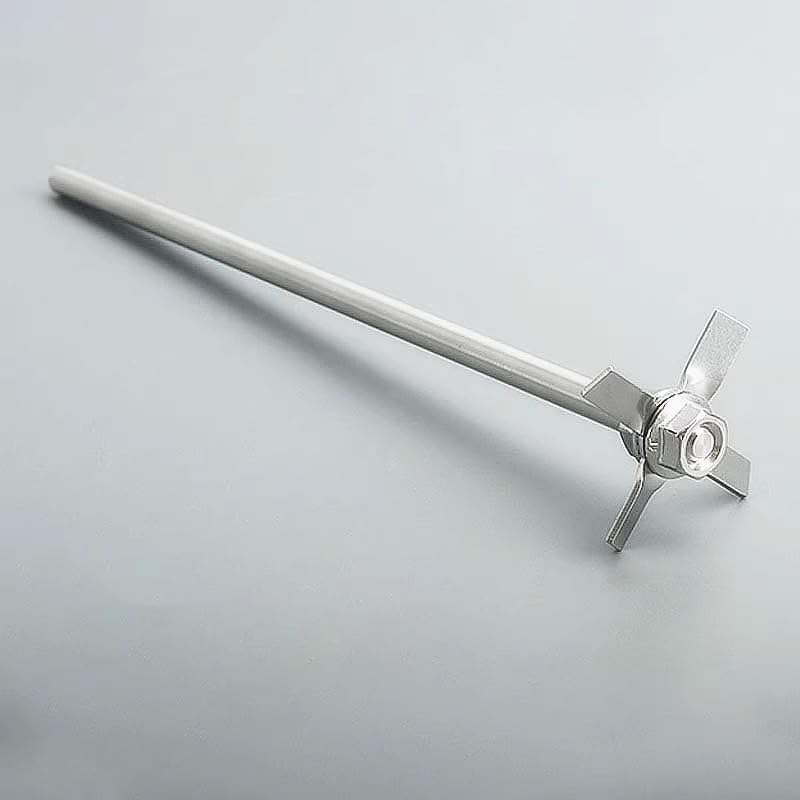 1set 304SS Laboratory Agitator Paddle Set - Four-Bladed Propeller (40mm-100mm) with Stirring Rod for Efficient Mixing(70mm)