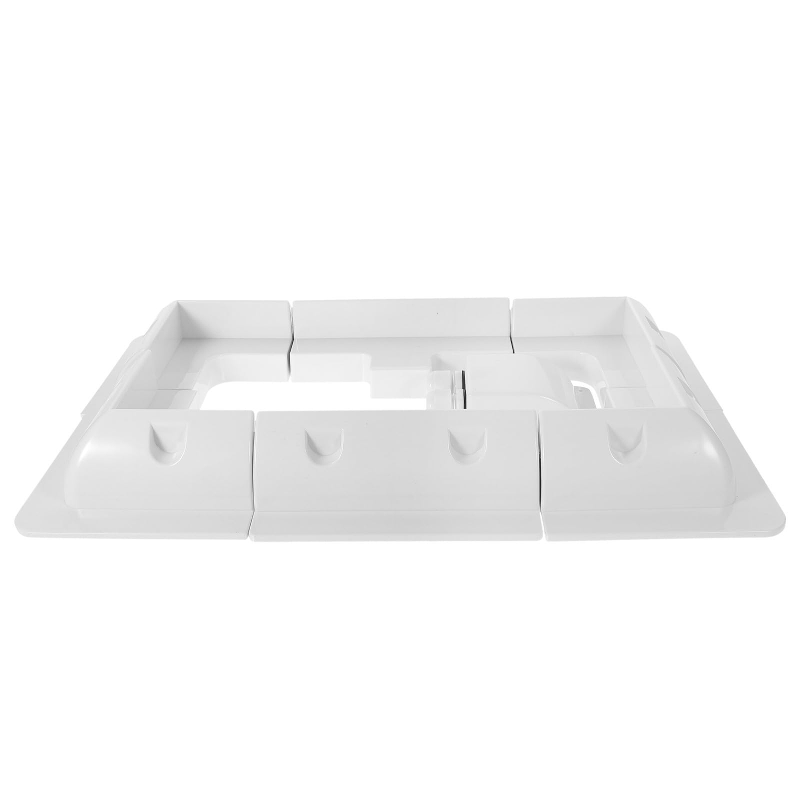 BESPORTBLE Staffa di Montaggio Struttura Robusta in ABS Bianco per Pannelli Solari Installazione Facile senza Trapano, per RV e Yacht