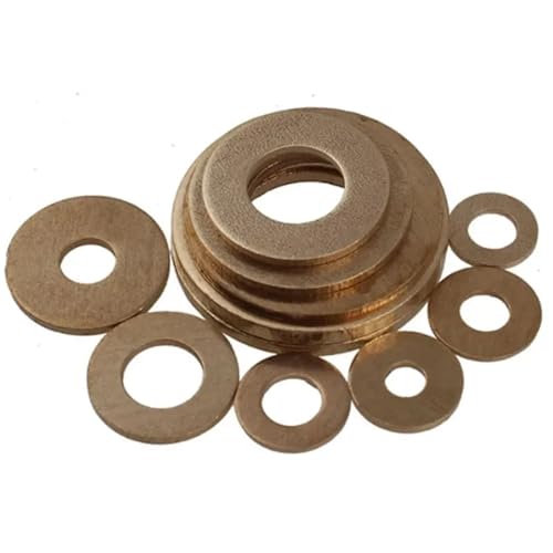 Lkq-������ M8 M10 M12 M14 M16 M18 M20 Brass Flat Washers To Fit Metric Bolts Screws Copper, �������肵�Ă��đϋv��������(M14x28x1.5mm-5pcs)
