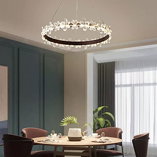 Chandelier LED européen dimmable en aluminium 38W pour cuisine et chambre