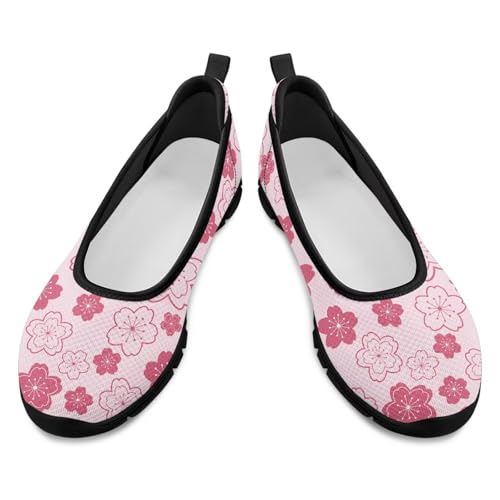 Image of Walking Shoes Women Breathe Mesh Slip On Sneakers Women Comfortable Lightweight