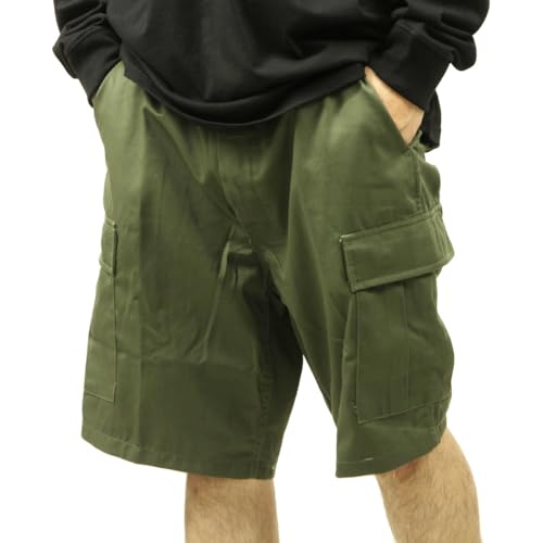 [ロスコ] ハーフパンツ カーゴ BDU ボタンフライ [正規代理店] オリーブDRAB(65200) XL [並行輸入品]