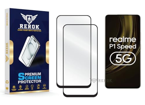 Image of Gorilla Tempered Glass Screen Protector Compatible with Realme P1 Speed 5G [Pack of 2] | Edge-to-Edge, Bubble-Free, Case Friendly, Easy Installation Kit