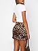 Women's Mini Bodycon Skorts Skirts - High Waisted Leopard Print Summer Going Out Y2K Pencil A-line Skirt with Shorts Underneath L