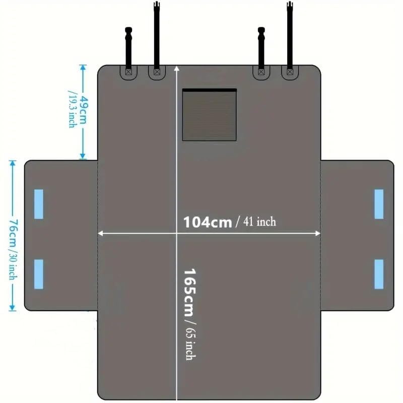 Telo Bagagliaio Per Cani Ford Tourneo Courier 2024-2025 - Impermeabile E Antiscivolo - Foto 3