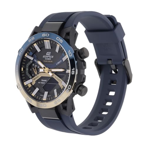 Casio Edifice ECB-2000NP-1ADF Black Dial Men Watch Blue Resin Strap - Image 8