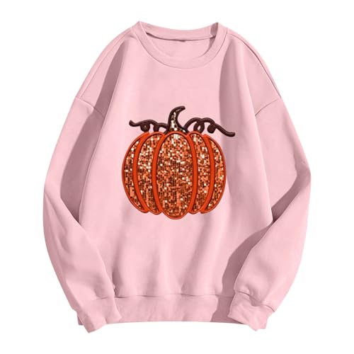 Sweatshirt col rond pour femme en taille XL, haut uni imprimé pour la maison et le sport