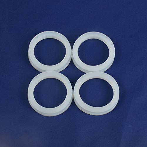 Miniatura 4 de Ochoos 20 anillos de sellado de silicona para calentadores de agua solares de tubo de vacío, junta de anillo blanco de diámetro de 2.283 in o 1.850