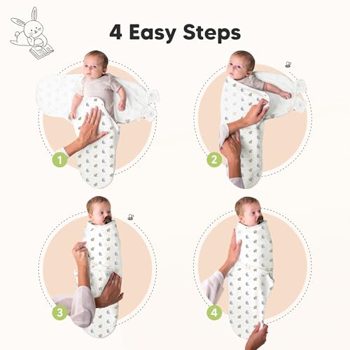 Image of KeaBabies 3-Pack Organic Baby Swaddles for Newborns, Infant (0-6M)