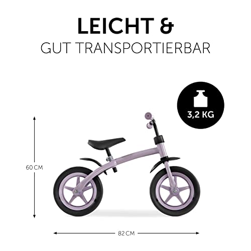 hauck Laufrad Super Rider 12 für Kinder 2-4 Jahre mit 12 Zoll Reifen, Höhenverstellbaren Sattel & Lenker, Training von Gleichgewicht & Motorik (Lavender) – Bild 3