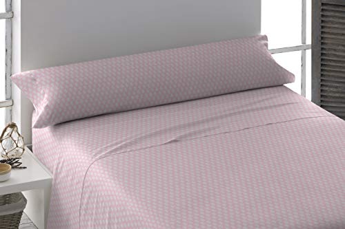 PimpamTex u0096 Juego de Sábanas para Cama IT u0096 (180 x 270 cm, Nemo Rosa)