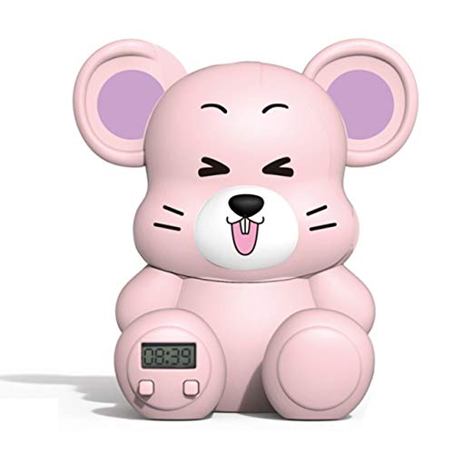 MHLGFSSANBV Cartoon Uhr USB-Lade Uhrenfan Kleiner Ventilator Portable Support Desktop-Uhr-Kind-Uhr (Color : B)