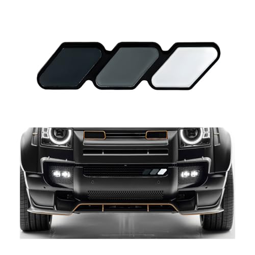 Image of Car Grille Decor Badge, Tri-Color Front Grille Decoration Label Emblem, Creative Badge Decal Auto Bumper Trim Compatible with Tacoma 4Runner, Exterior Car Accessories (Style H)