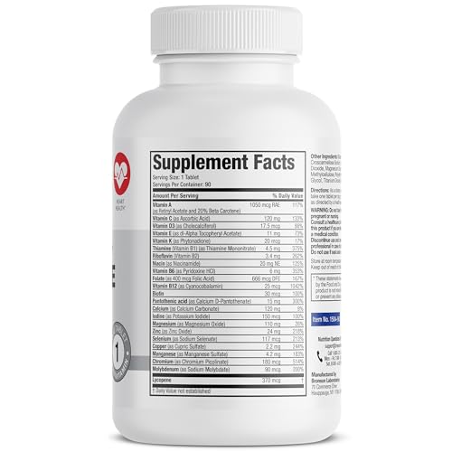 Image of Bronson ONE Daily Mens 50+ Complete Multivitamin Multimineral, 90 Tablets