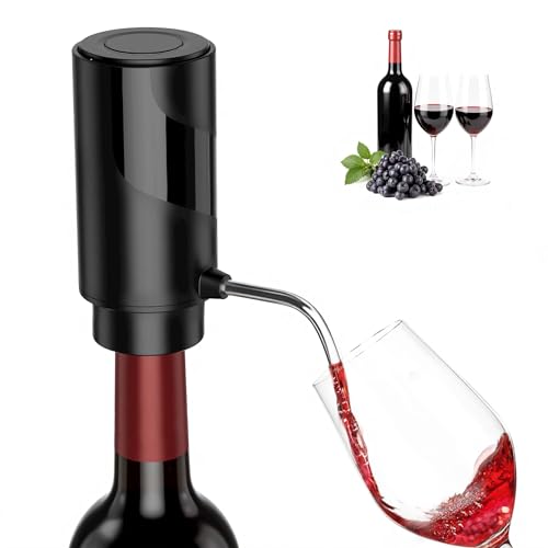 Wine Aerator Pourer with USB Rechargeable, Electric Wine Bottle Dispenser,Automatic Wine pourer Machine,One Touch Multi-Smart Wine Decanter for Wine Lovers,Wine Gifts