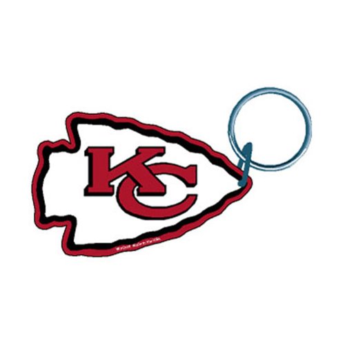 Porte-clés Kansas City Chiefs acrylique idée cadeau idéal football américain