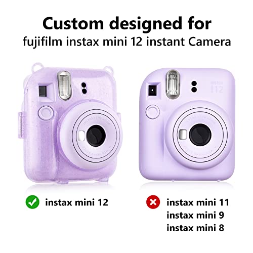 Funda transparente con brillo para Fuji Instax Mini 12 miniatura 5