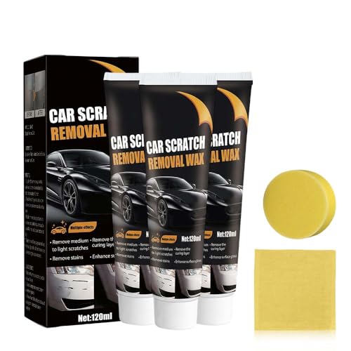 Car Scratch Repair Wax, 2026 New Upgrade Car Scratch Remover Wax with Sponge and Towel, Professional...
