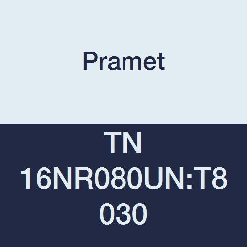 TN 16NR080UN:T8030 Carbide Multi-Material (P30,M25,K30) Indexable Internal Threading Insert, UN 60 Degree Full Profile, TPI 8, 3" Cutting Edges, PVD, Use SER/L Tool Holder, Gold (Pack of 5)