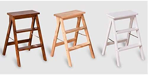Tabouret escabeau pliant et portable multifonction bois