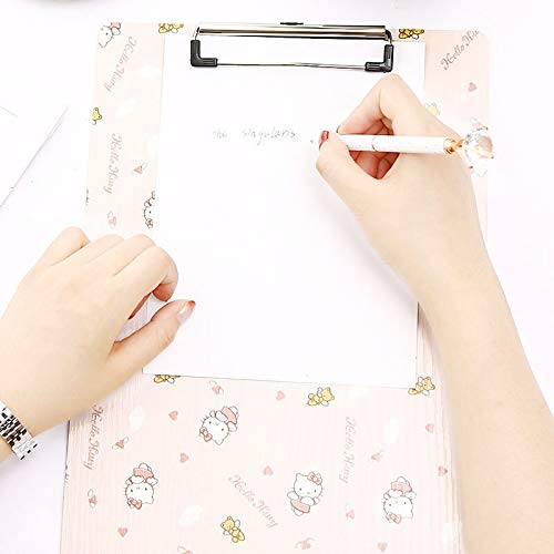 Schowek na materiały biurowe Drewniany schowek A4 A5 Śliczny kwiatek Kot Podkładka do pisania Clip Board Zalesiony folder Biurowe artykuły szkolne Przedmiot Uchwyt na papier Zestaw dla dziewczynek Tr