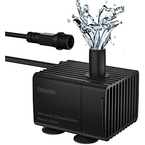 ERAARK Replaced Ultra Quiet 50GPH Water Pump 190 L/H 1W for ERAARK Aquarium Smart Fish Tank Cover