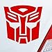 Adesivo per auto, colore a scelta, per fan di Transformers, 10 x 10 cm