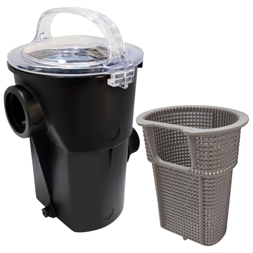 CAMOLIKOS SPX1500CAP Pool Pump Strainer Housing w/Basket Fits for Hayward Strainer Housing & Basket for Power Flo LX Pool Pumps Strainer Lid