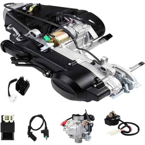Sange 4 Stroke GY6 Short Case 150CC Scooter ATV Moped Motor Complete Engine Set for Two-Wheeled Scooter Cover