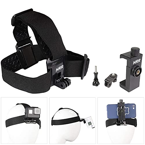Head-Mounted Mobile Phone Holder,First-Person View Video Outdoor Live Shooting Bracket With Phone Clip(4"-7") For Iphone Samsung Smartphones And Gopro Insta360 Sony Dji Action Camera Head Mount Strap #TOP1