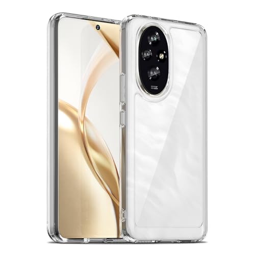 Image of Case for Honor 200 5G, Military Grade Drop Protection Phone Case, Yellowing Resistant, Anti-Scratch Hard PC Back, Shockproof Hard Ultra-Thin Protective Cover, Clear