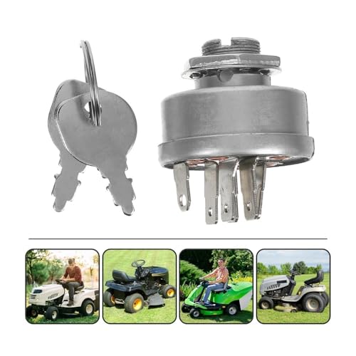 Interruptor de encendido 92377MA para tractor y cortacésped con llave 4