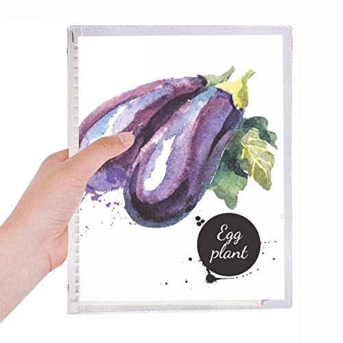 Cahier à spirales aubergines et légumes carnet de notes potager et recettes de cuisine