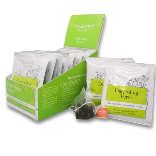 Té verde Darjeeling 16 bolsas piramidales biodegradables miniatura 2