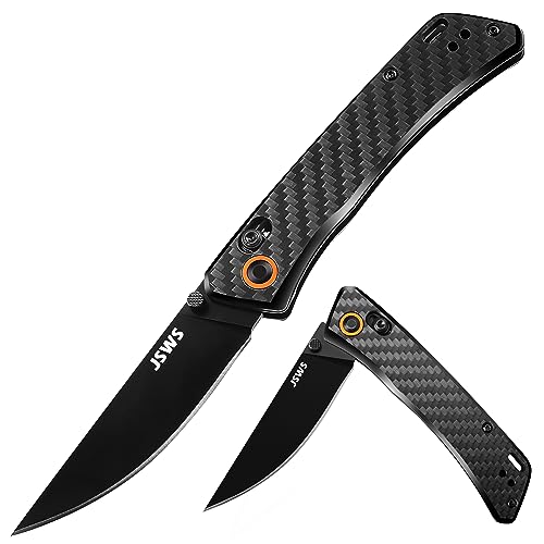 JSWS Camping Folding Knife Folding Tactical Knife Pocket Knifes 3.34