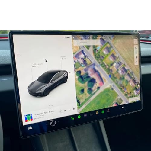 Protecteur tactile contrôle central arrière Tesla Model 3 Y finition invisible - 3