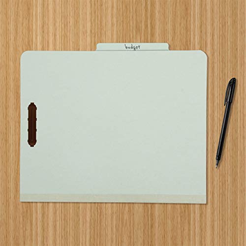 image for Amazon Basics Classification Folder- 100% Recycled, 1 Divider, 2-Inch 