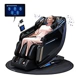 4D Massage Chair Full Body Zero Gravity SL-Track Real Relax Massage Chair Recliner-Shiatsu,Heat,Calf-Extension,20-Massage Technique,Thai Yoga Stretch,Foot Roller,AI Voice,Touch Screen,Wireless Charge