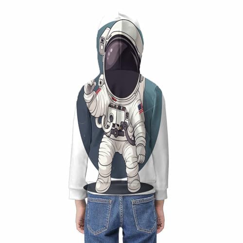 Sweatshirt astronaute 3D pull hiver ado pour les sorties en famille - 6