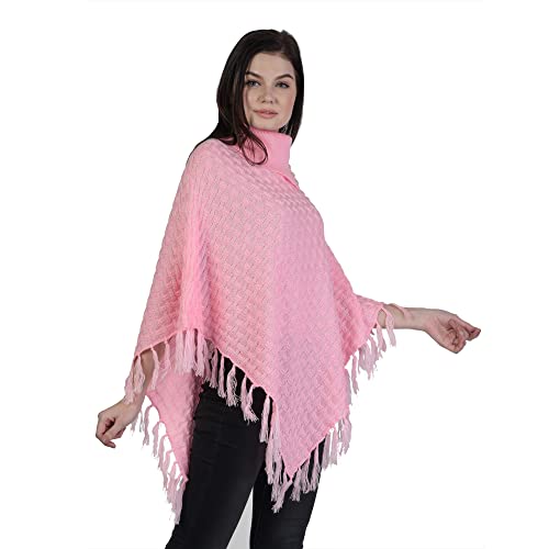Image of eKools Women's Woolen Multicolor Winter wear Cardigans Shrug Poncho (Shrug1-64)