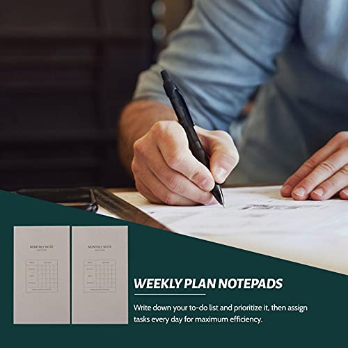 Yardwe 2 stks Maandelijkse Planner Notebook Wekelijkse Schema's Notebook Agenda Boek Journal Steno Memo Notepads… - Image 6