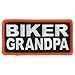 Hot Leathers Sew or Iron On Embroidered | Biker Grandpa Patch for Denim, Leather Jacket and Vest | PPL9833-4W x 2H