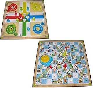 لعبة السلم والثعبان ولودو 2 في 1 – من Next Store لأربعة لاعبين – لوح مزدوج ممتع وتعليمي للأطفال والعائلة