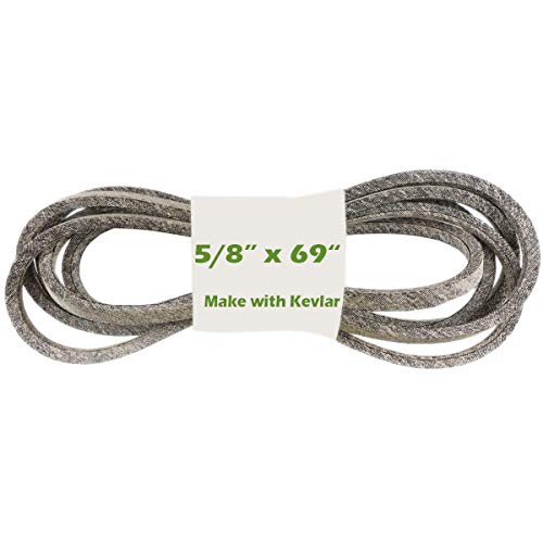 5/8 x 69' Correa de tractor para cortacésped con Kevlar para Husqvarna 578453619 578453640 para MTD 754-04001 754-04001A 954-04001 954-04001A 754-0329A 754-0433 para Victa 754-0145