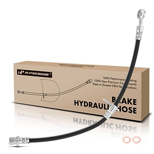 A-Premium Front Driver Brake Hydraulic Hose Compatible with Honda Models - CR-V 1997 1998 1999 2000 2001 2.0L - Replace# 01465S10010